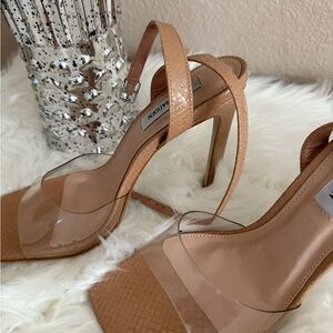 Steve Madden Tan Strappy Heels